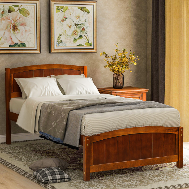 August Grove® Wood Twin Platform Bed Wayfair